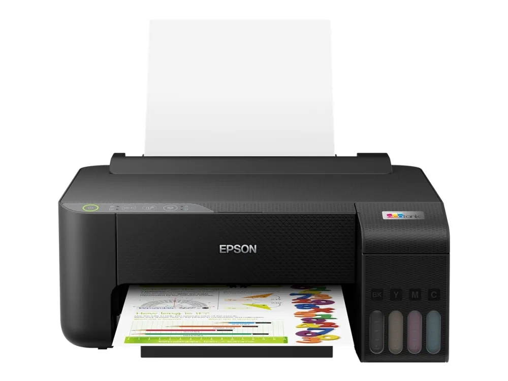 Epson EcoTank ET-1810 - Printer - farve - blækprinter - kan genopfyldes - A4 - 5760 x 1440 dpi - op til 10 spm (mono) / op til 5 spm (farve) - kapacitet: 100 ark - USB, Wi-Fi - sort