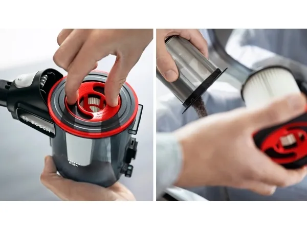 Bosch Unlimited 7 BCS711XXL - Støvsuger - pind/håndholdt (2-i-1) - uden pose - ledningsfri - hvid - 1 batteri, inkluderet oplader
