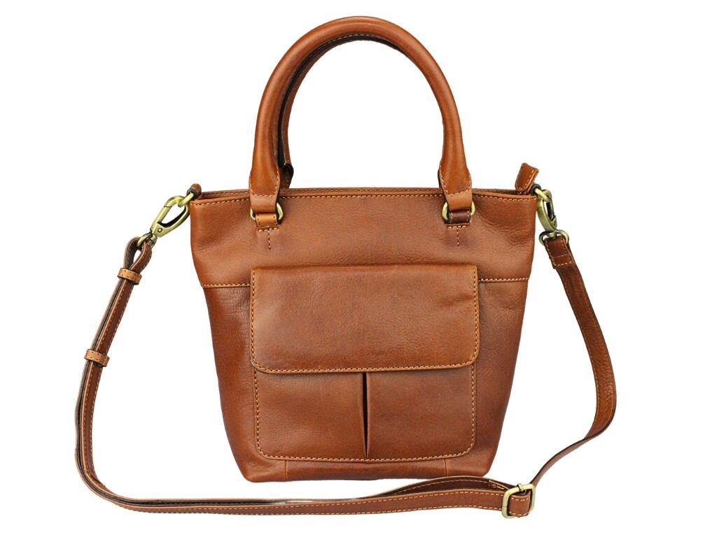 Lioné Donna Hand/ Schoudertas Cognac