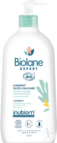 Biolane Expert Liniment Oléo-Calcaire Bio Flacon-Pompe 500ml
