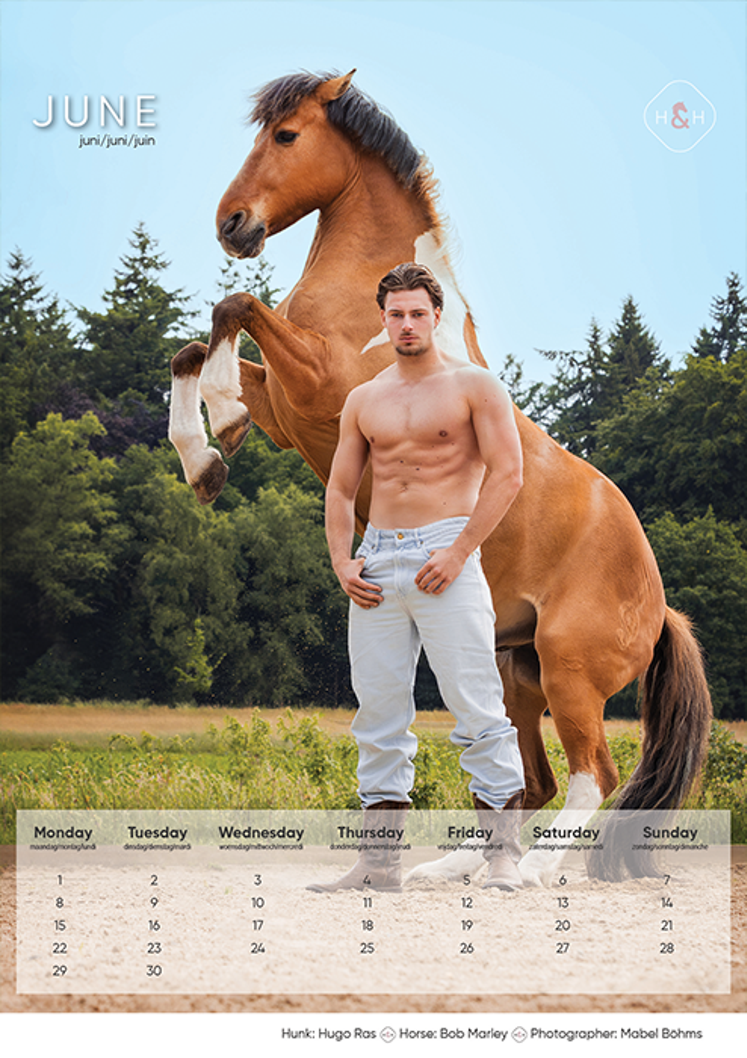 Horse and Hunk kalender 2026
