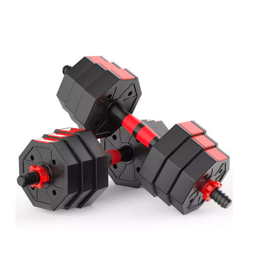 Conjunto de halteres octogonais 2 em 1 Fitness Tech de 40 kg