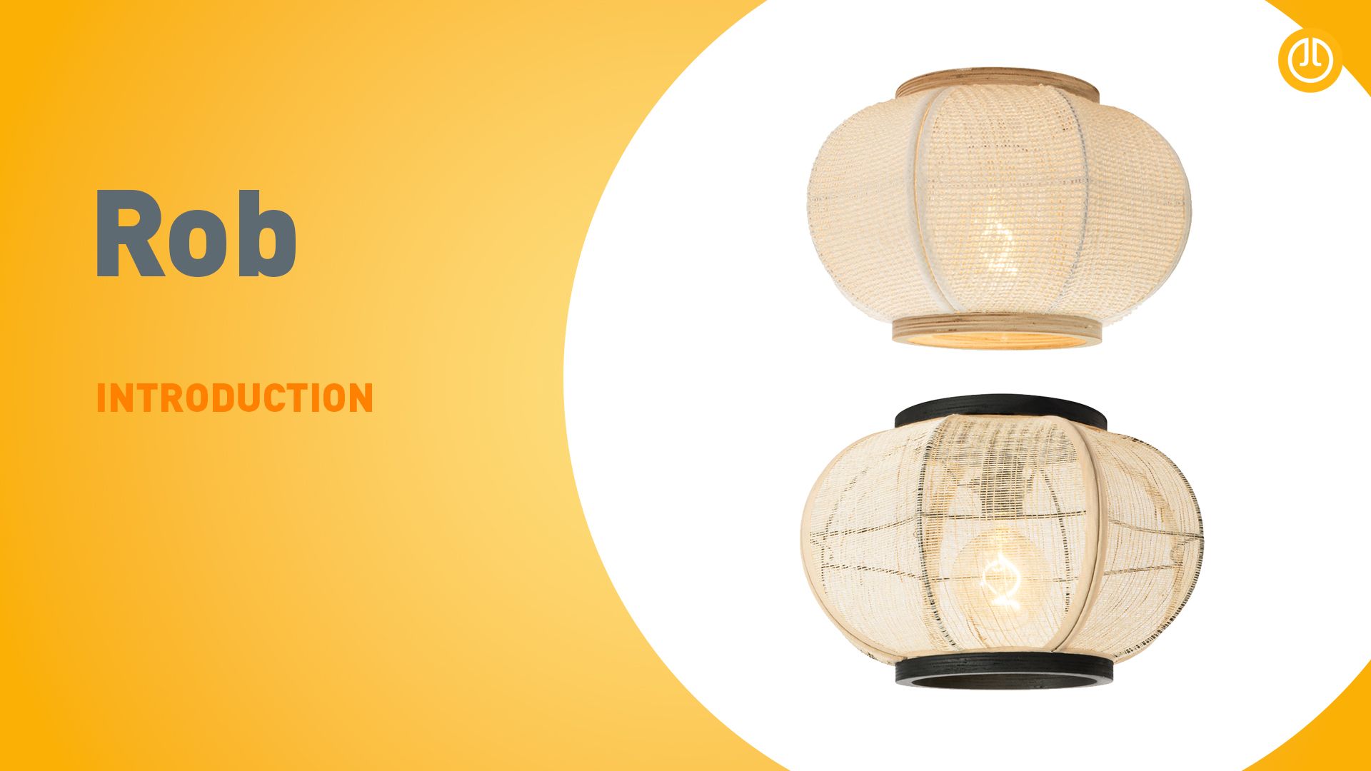 Oosterse plafondlamp naturel - Rob