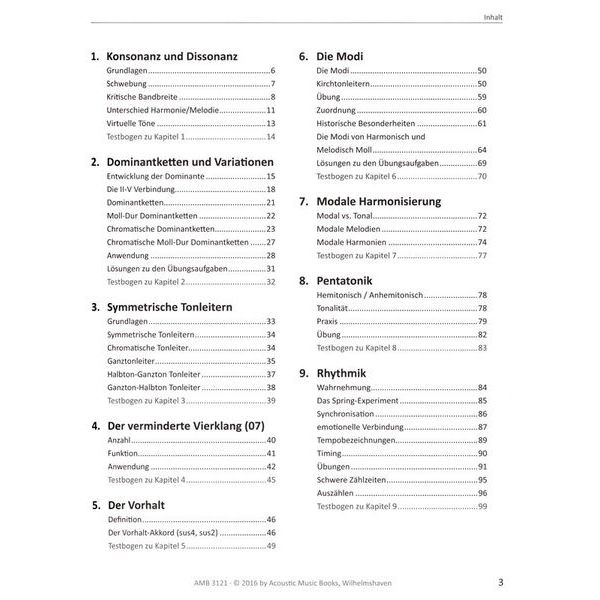 Acoustic Music Books Harmonielehre endlich verst. 2