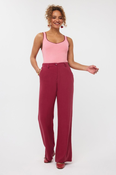 Ydence roze dames top