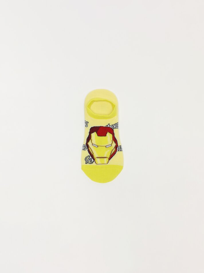 Pacote com 3 Meias Invisíveis Os Vingadores MARVEL - Diversas Cores