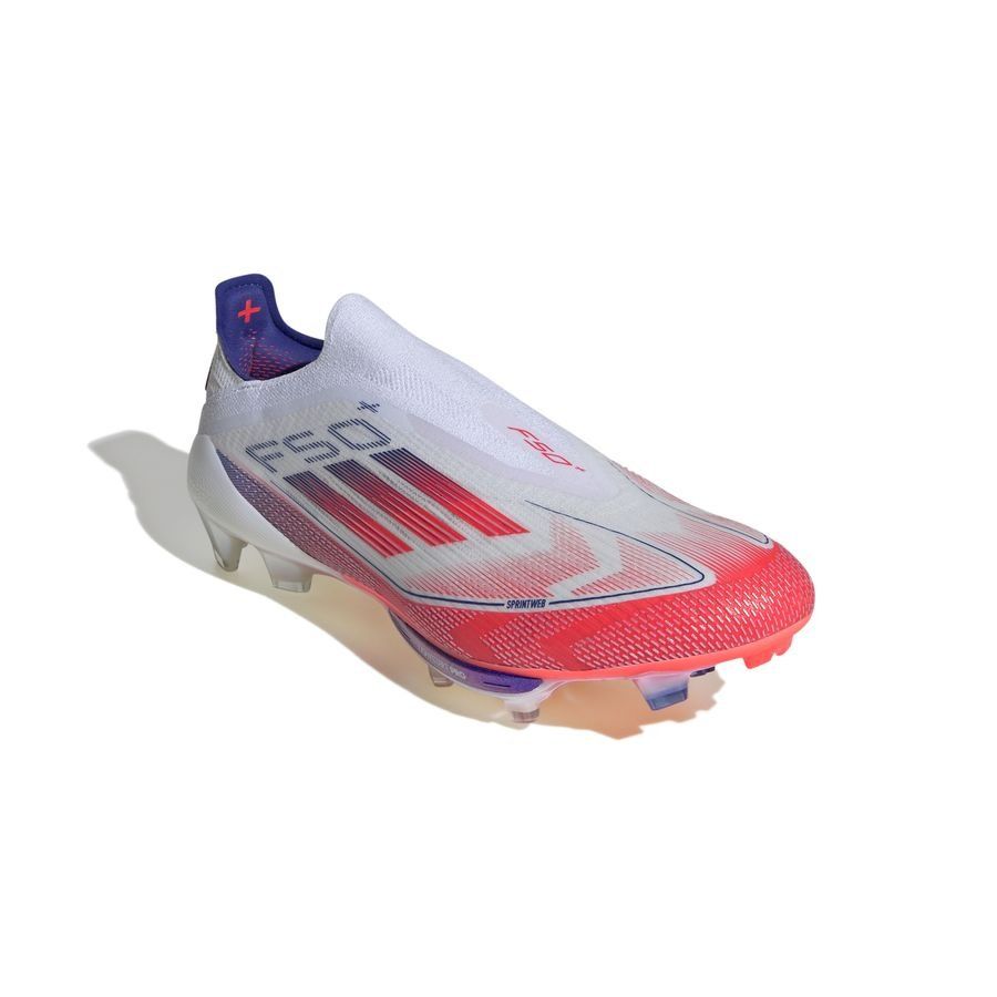 adidas F50   Laceless FG Advancement - Blanc/Rouge/Bleu