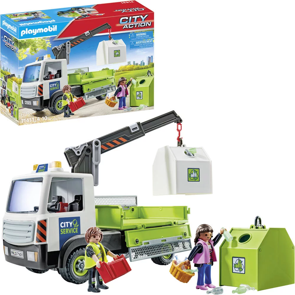 CAMION-GRUE DE RECYCLAGE DE VERRE - 71431