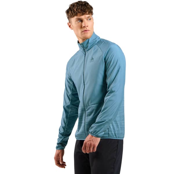 Veste running ODLO RUN EASY WARM HYBRID JACKET PROVINCIAL BLUE