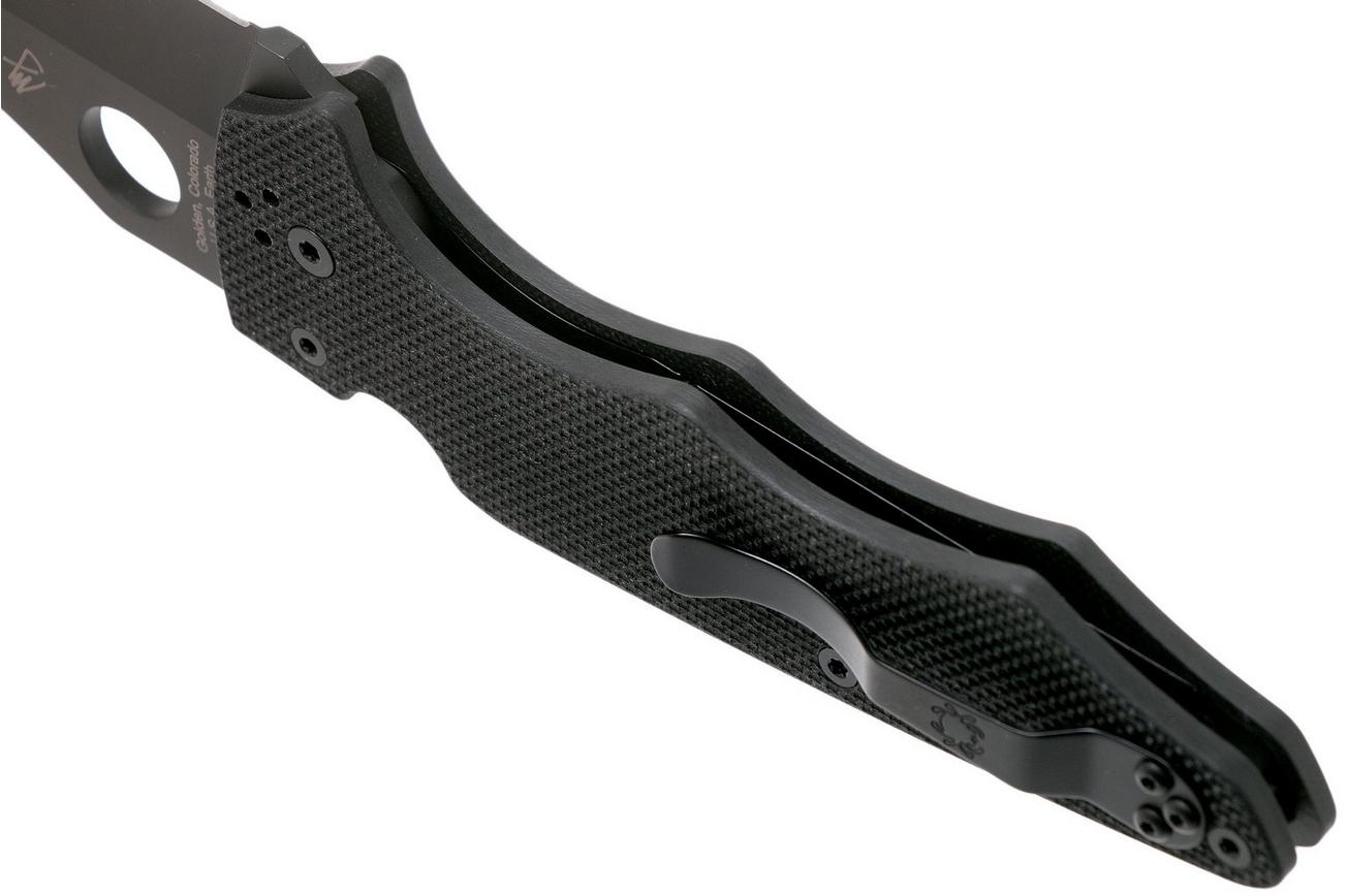 Spyderco YoJumbo Black C253GPBBK Black G10 zakmes, Michael Janich design