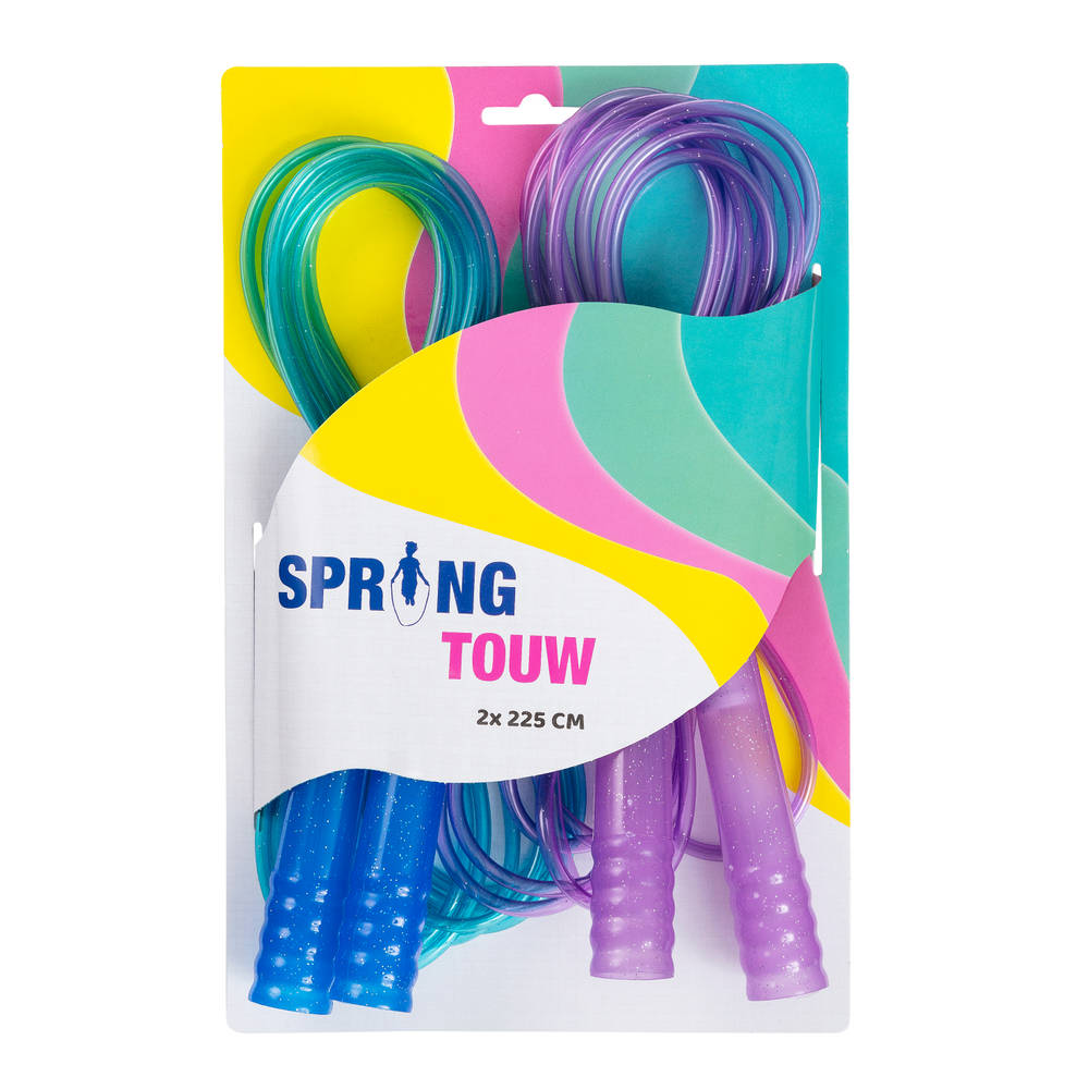 Springtouw dubbel set van 2