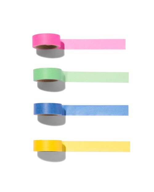4 rubans adhésifs washi de 5mx1.5cm