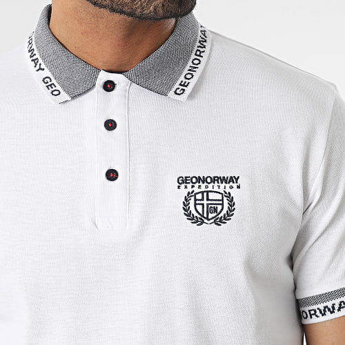 Polo Manches Courtes Blanc