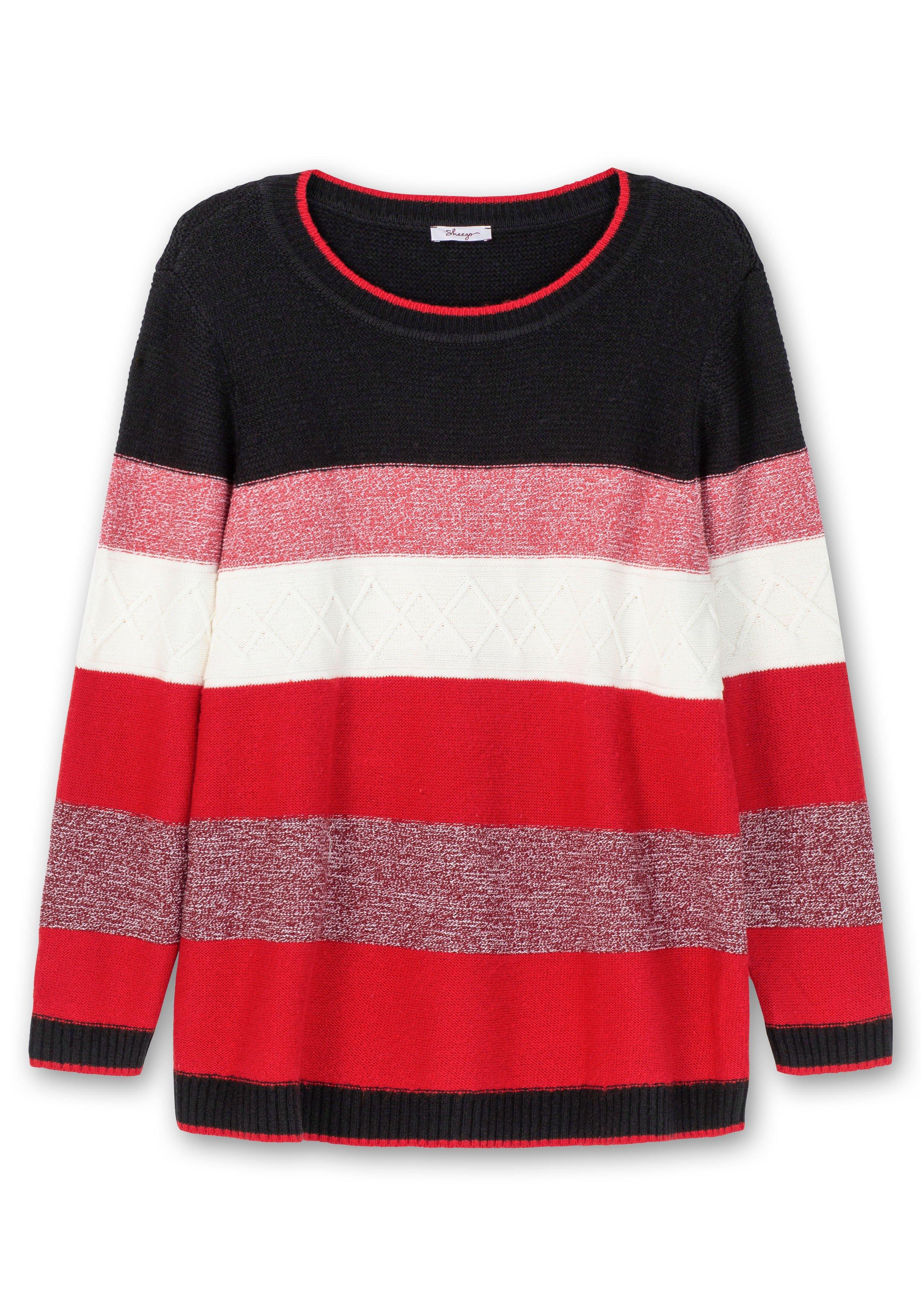 Pullover mit Blockstreifen