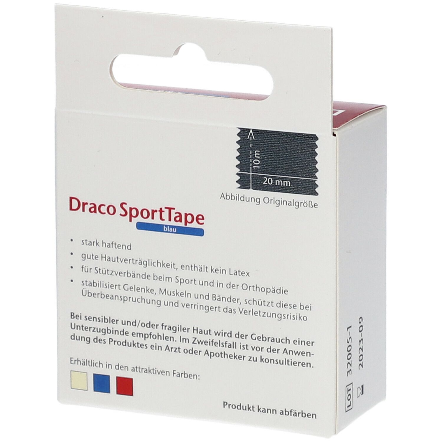 Dracotape Verband 10 m x 2 cm blau