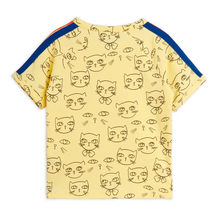 Mini Rodini T-Shirt Cathlete Coton Bio | Jaune