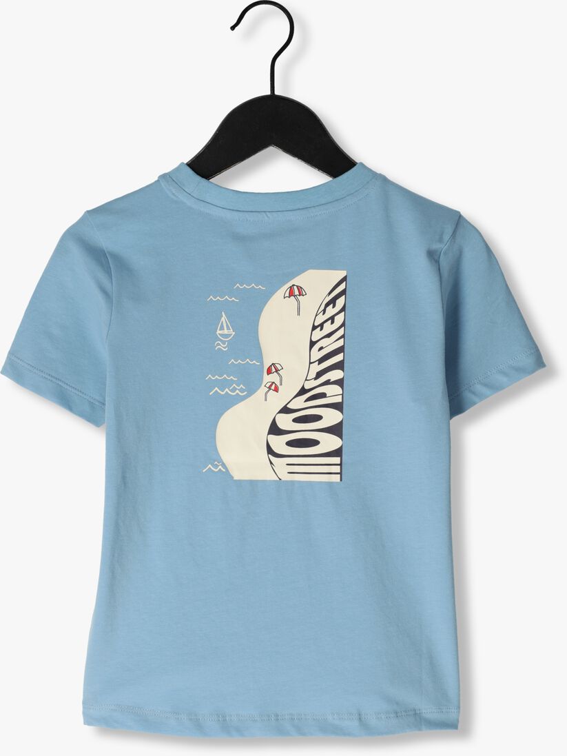 MOODSTREET blauwe moodstreet t-shirt t-shirt front + back print