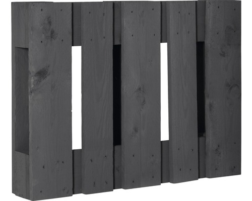 Projectpallet, half dwars, 60 x 80 x 15 cm, antraciet