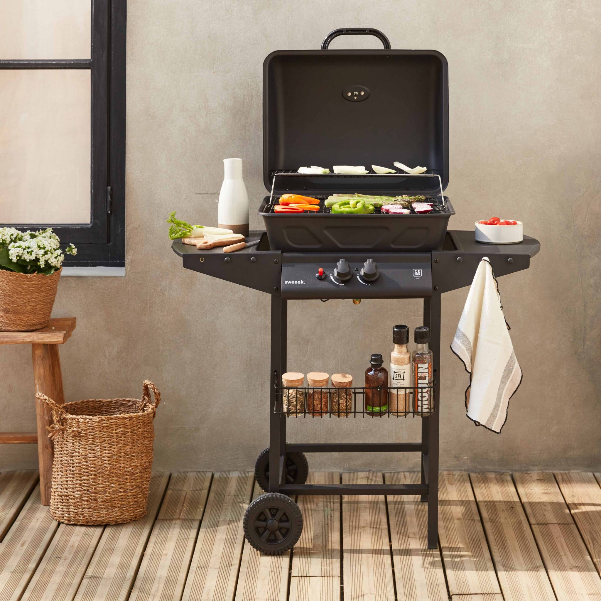sweeek - Gasbarbecue met 2 branders
