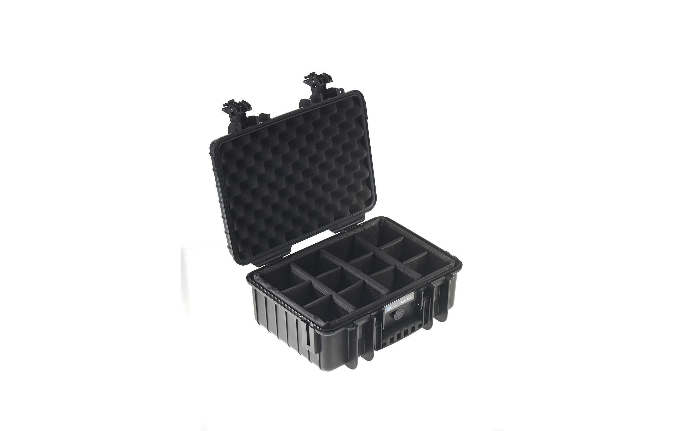 Outdoor-Koffer Typ 4000 RPD SchwarzUnzerstörbarer Koffer
