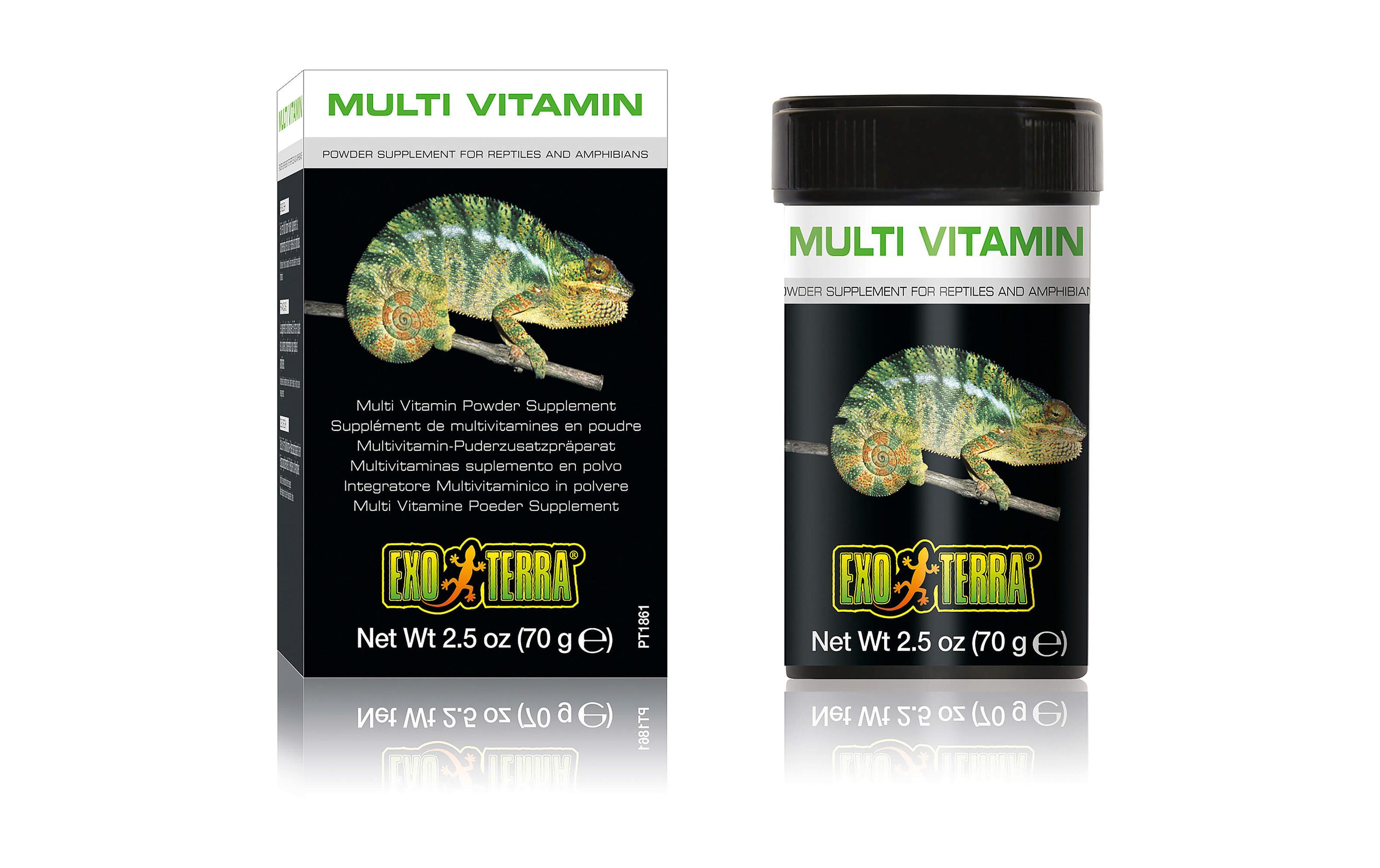 Zusatzpräparat Multi Vitamin, 70 gPuderzusatzpräparat für Reptilien und Amphibien