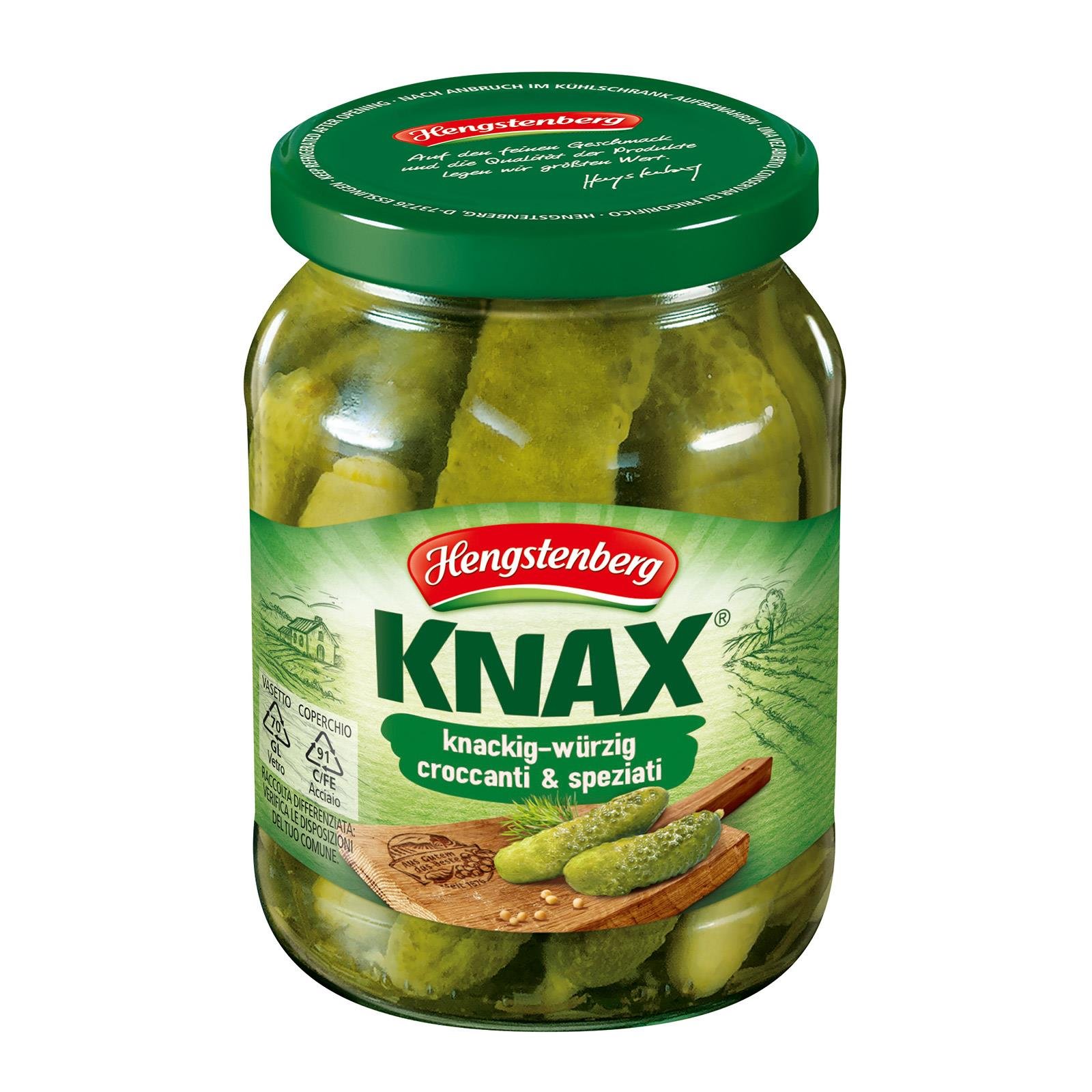 Hengstenberg Knax Gewürzgurken