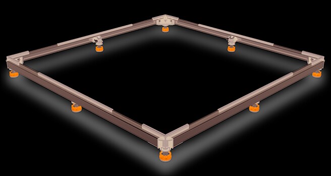 Kaldewei Duschwannen.Fuss- Rahmen FR 5300 max.90x90 cm