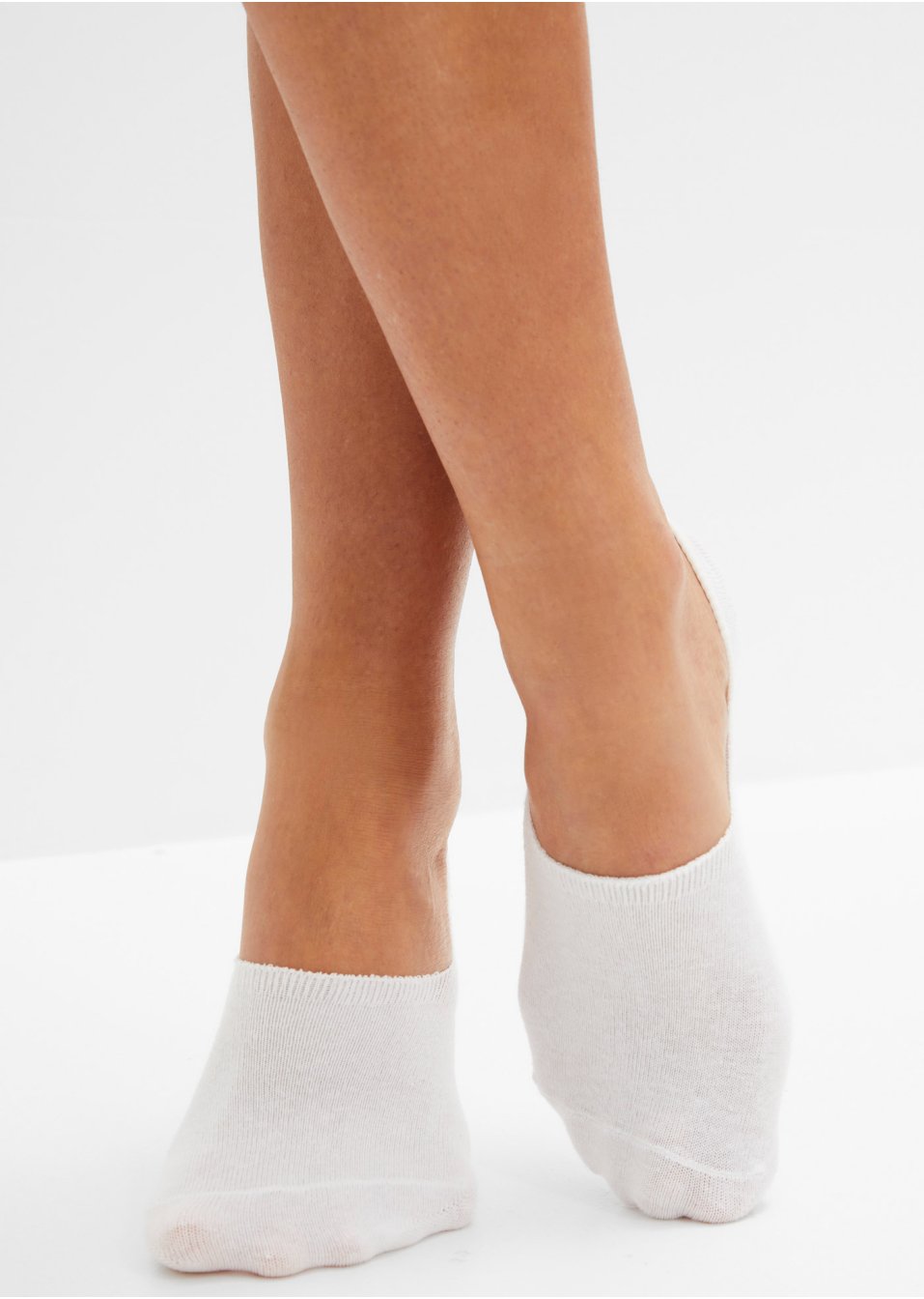 Lot de 6 chaussettes invisibles avec coton et bande silicone