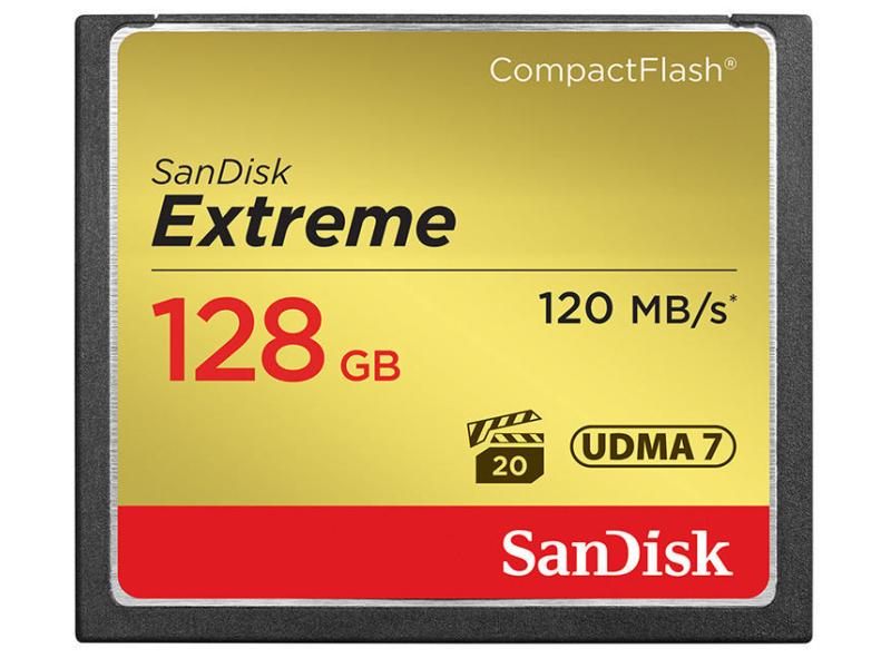 SanDisk CF-Karte Extreme 128 GB CompactFlash-Karte, 128 GB