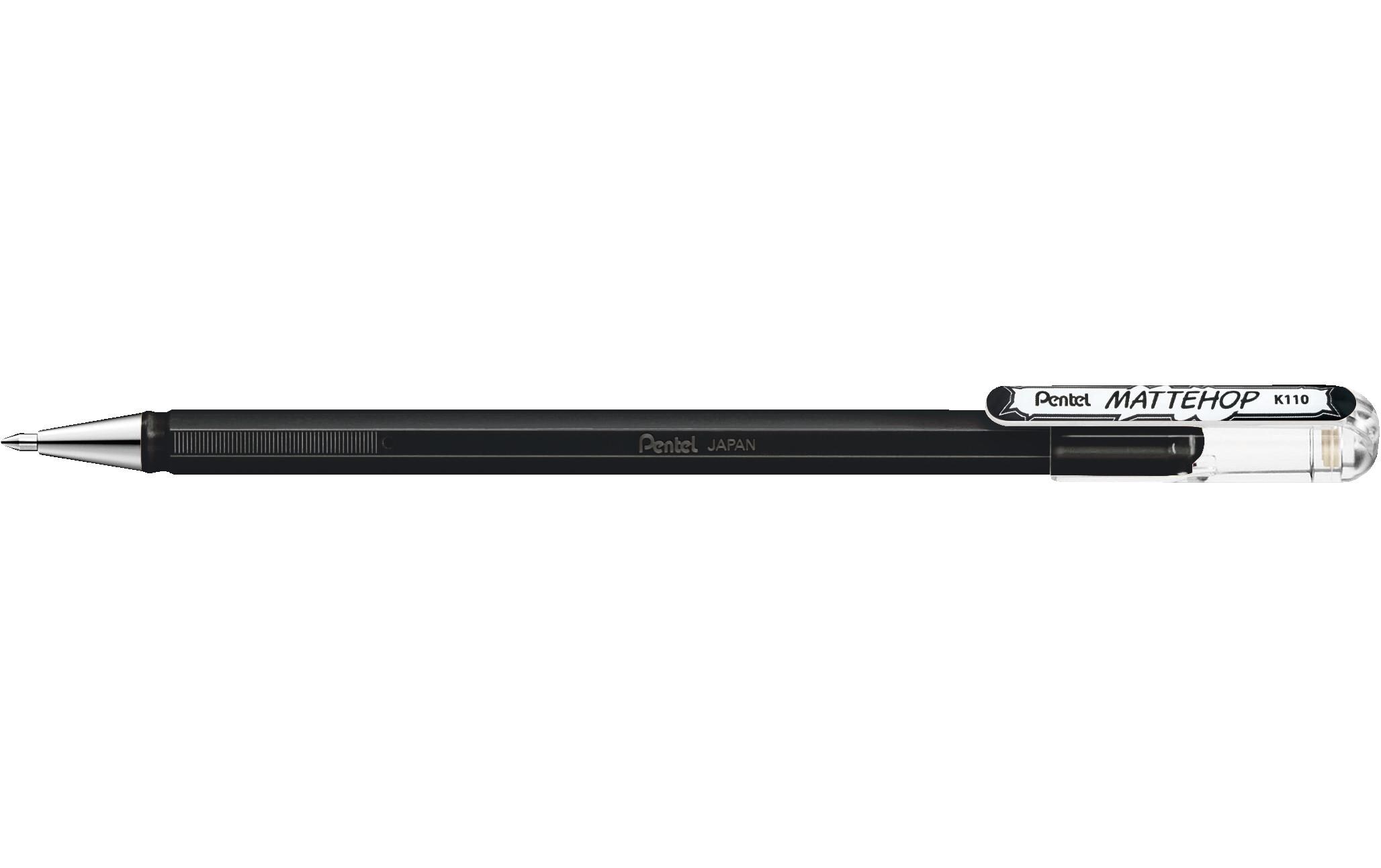 Gelschreiber Mattehop 1.0 mm, SchwarzGel-Tintenroller mit leuchtender Farbe