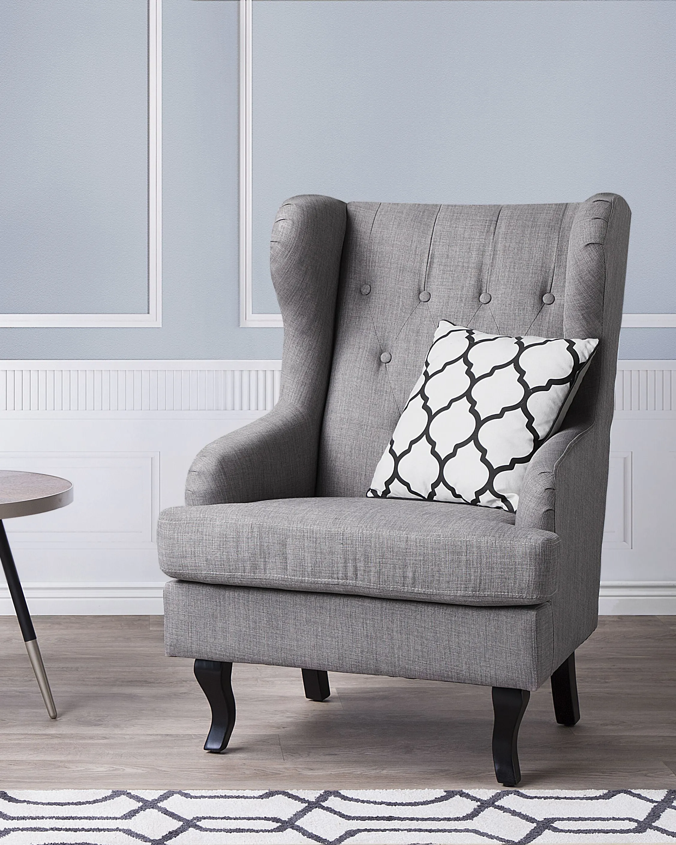 Oorfauteuil ALTA Stof Grijs