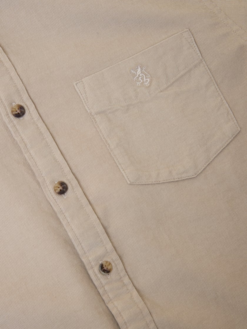 Corduroy skjorte Chateau Gray
