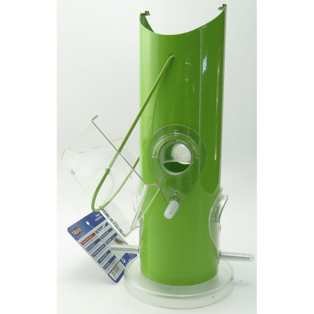 Mangeoire extérieure 800 ml et 25 cm verte pour oiseaux