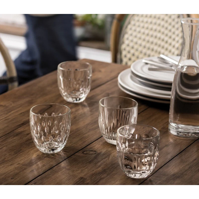 Coffret de 4 verres à eau, TROQUET La Rochère