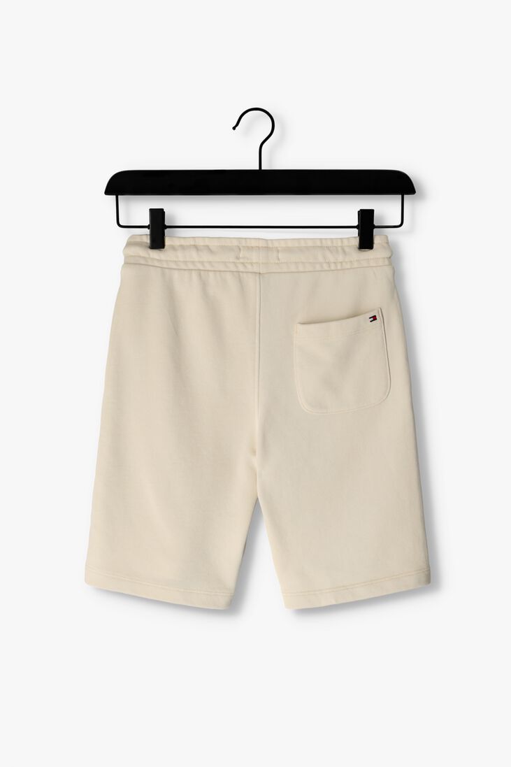 TOMMY HILFIGER beige tommy hilfiger korte broek tonal logo sweatshorts
