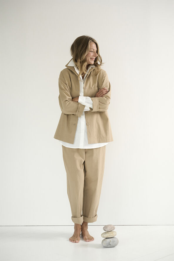 Moshi Moshi Mind lower pants crepe Warm sand
