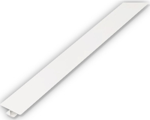 H-profiel PVC wit 25x4x1 mm, 2m