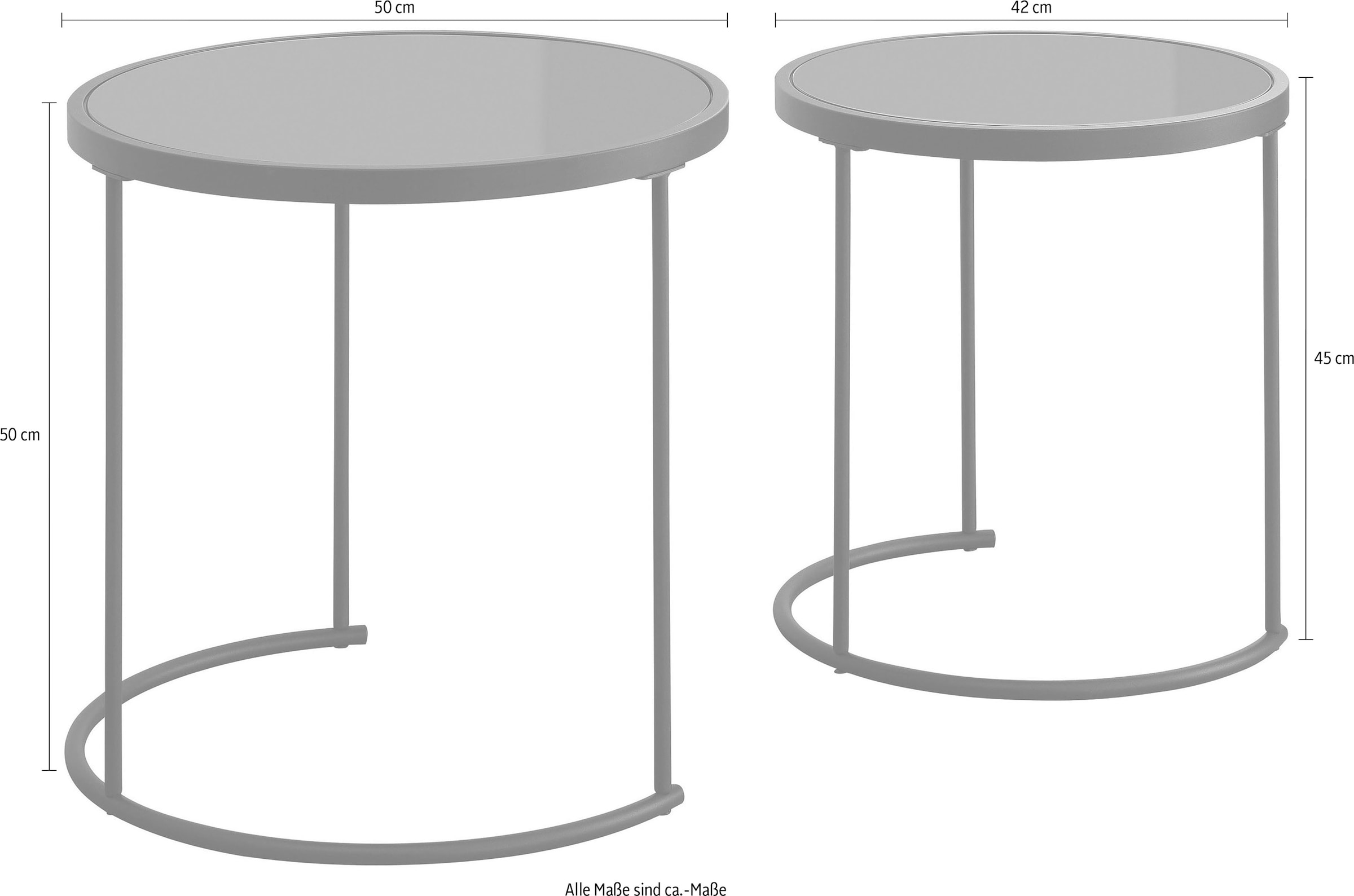 Home affaire Beistelltisch Set, 2 Stk. tlg.