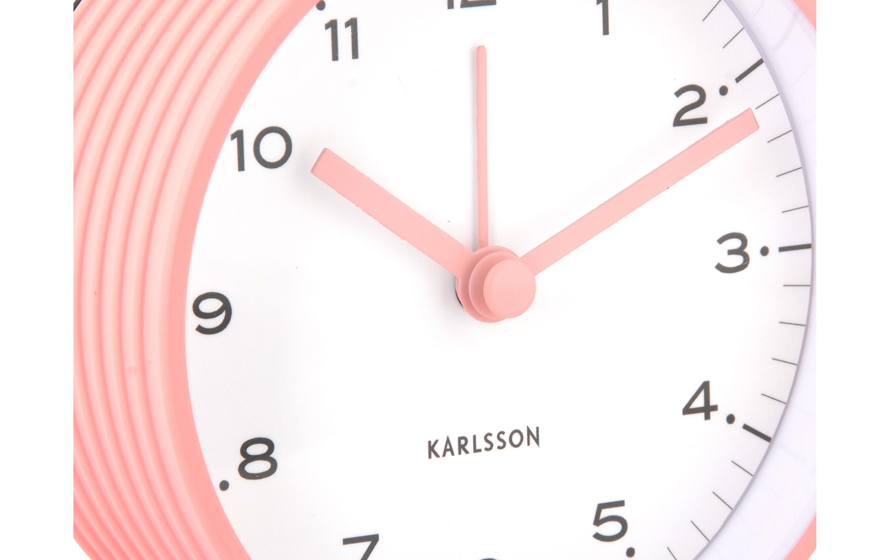 Klassischer Wecker Circus Rings Flamingo pinkTrendiger Wecker in auffälligen Farben