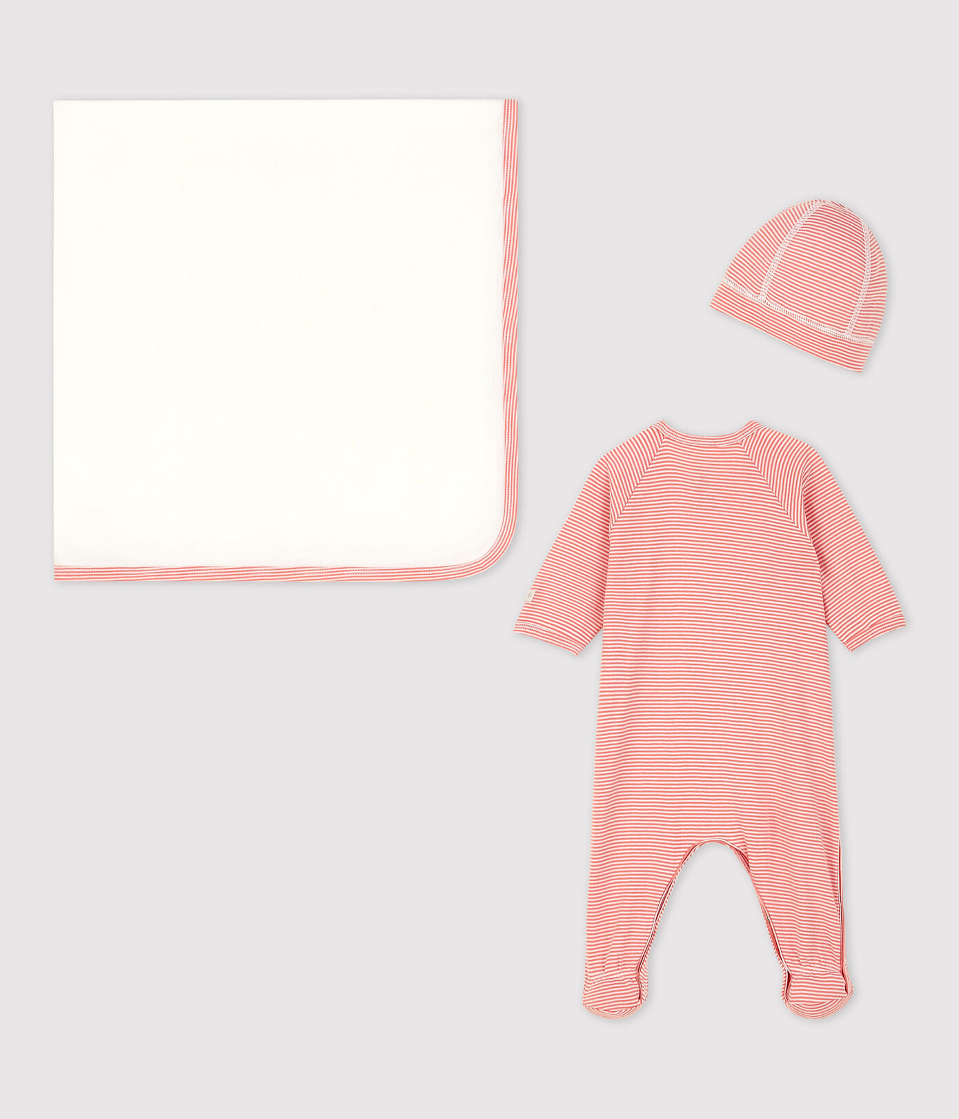 Lot 3 pièces bébé en coton biologique