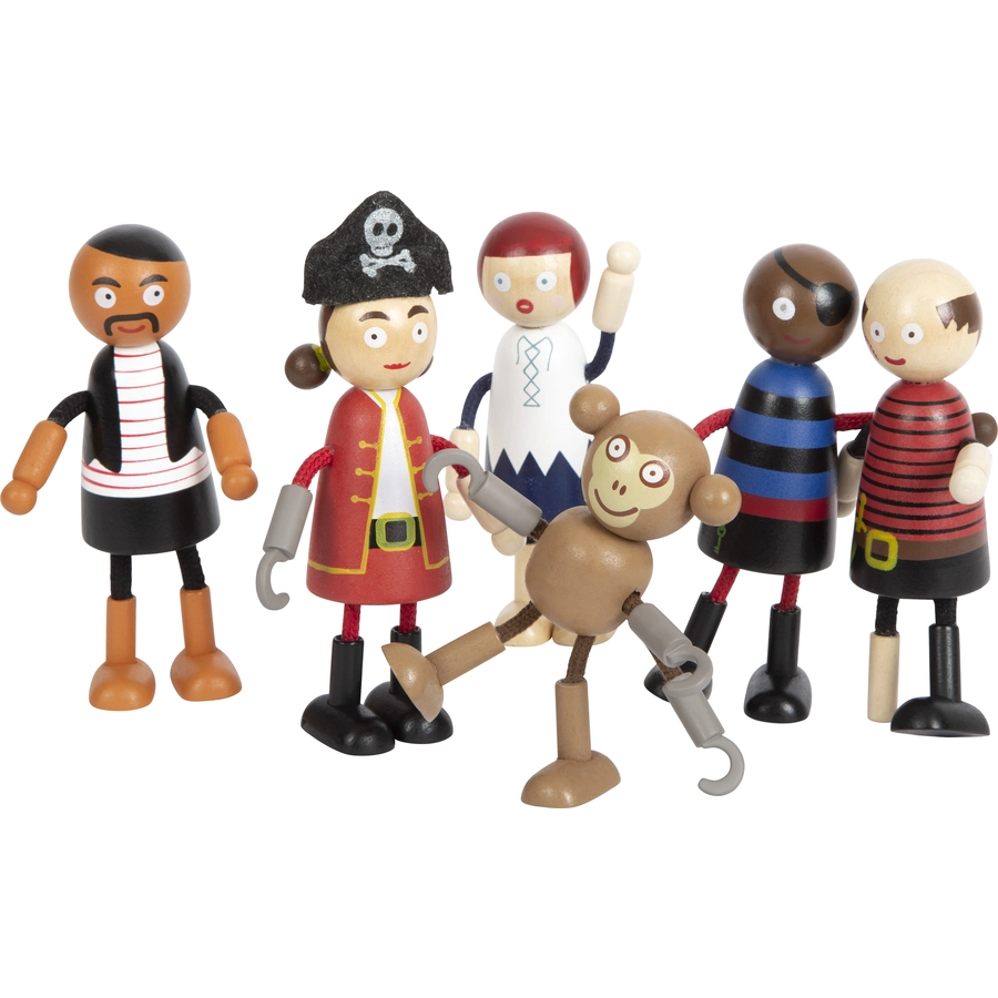 small foot® Biegepuppen Piraten Figuren