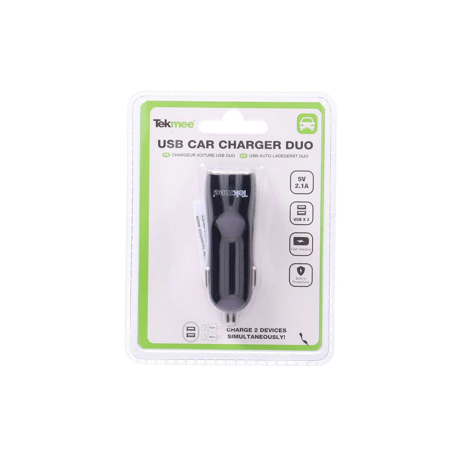 Tekmee USB Auto Ladegerät 2fach