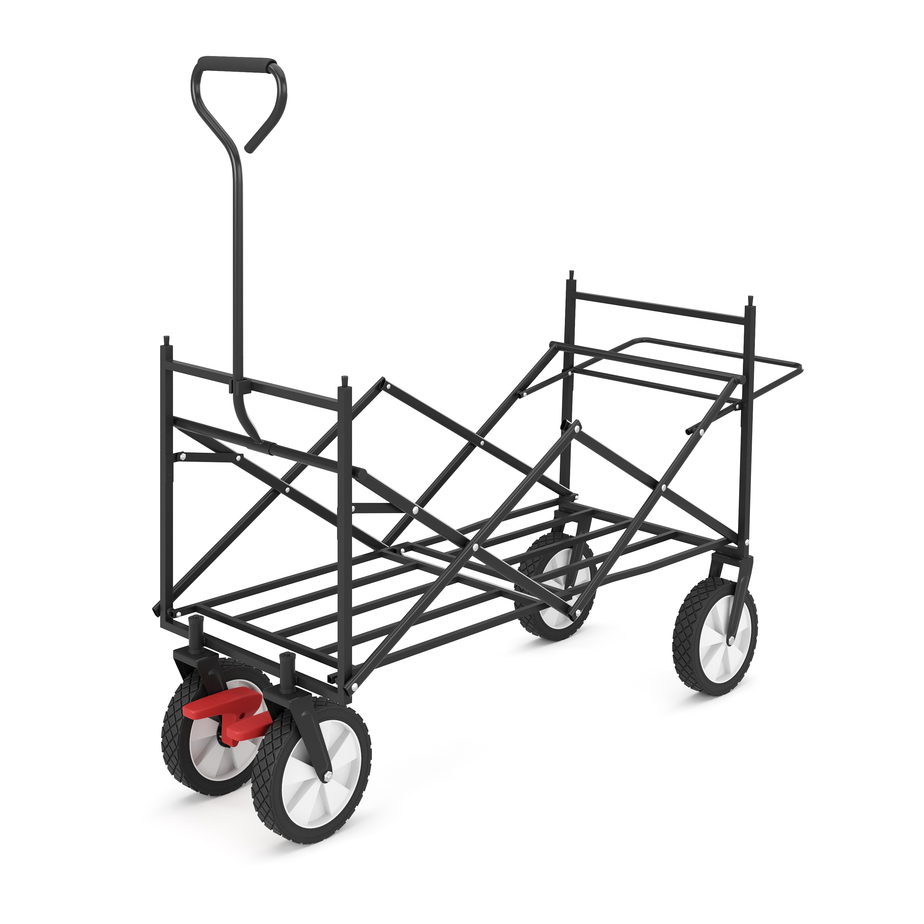 Bollerwagen faltbar mit Dach TOMMY blau