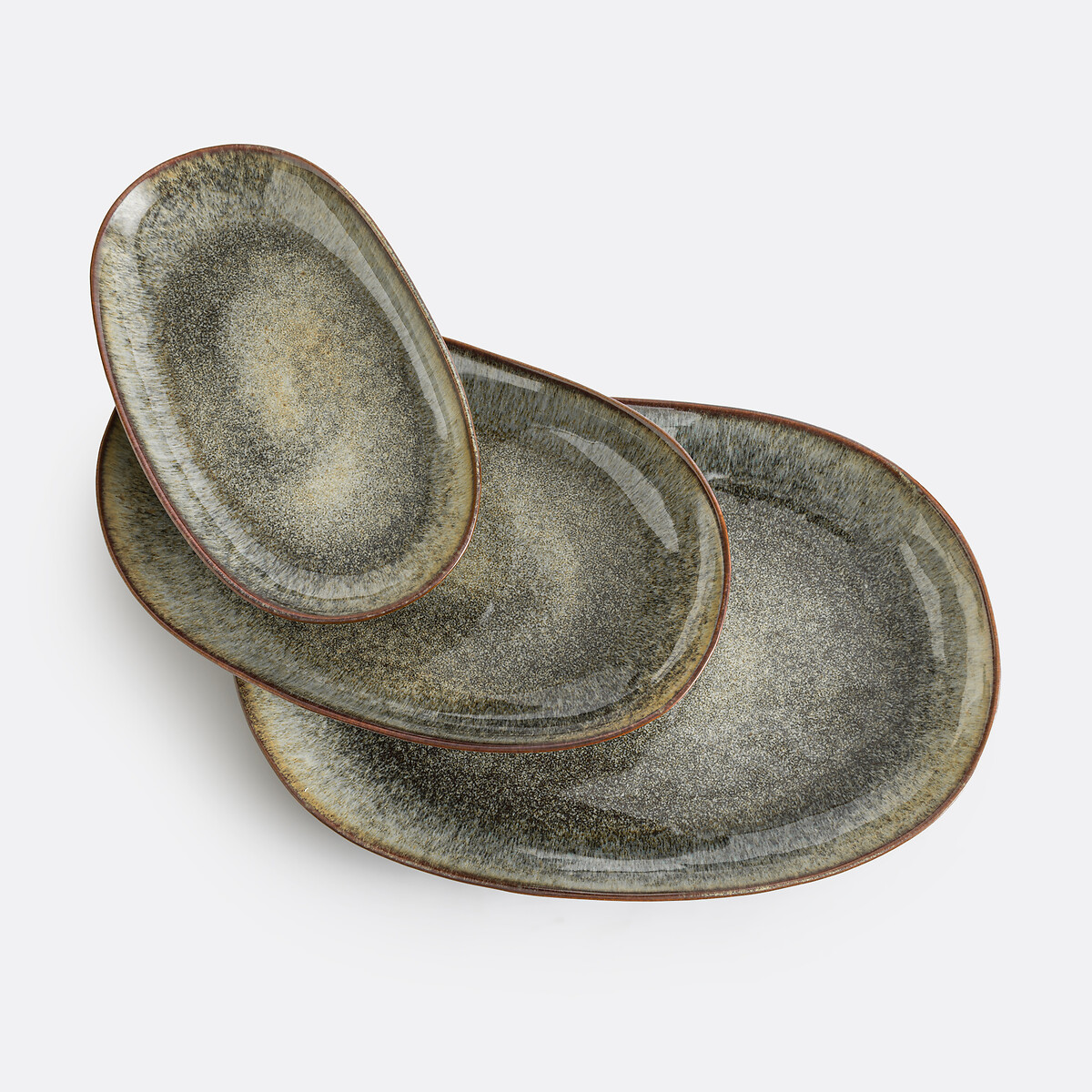 LA REDOUTE INTERIEURS<br>Tigela de barro vidrado 29,5x18 cm, Azoia