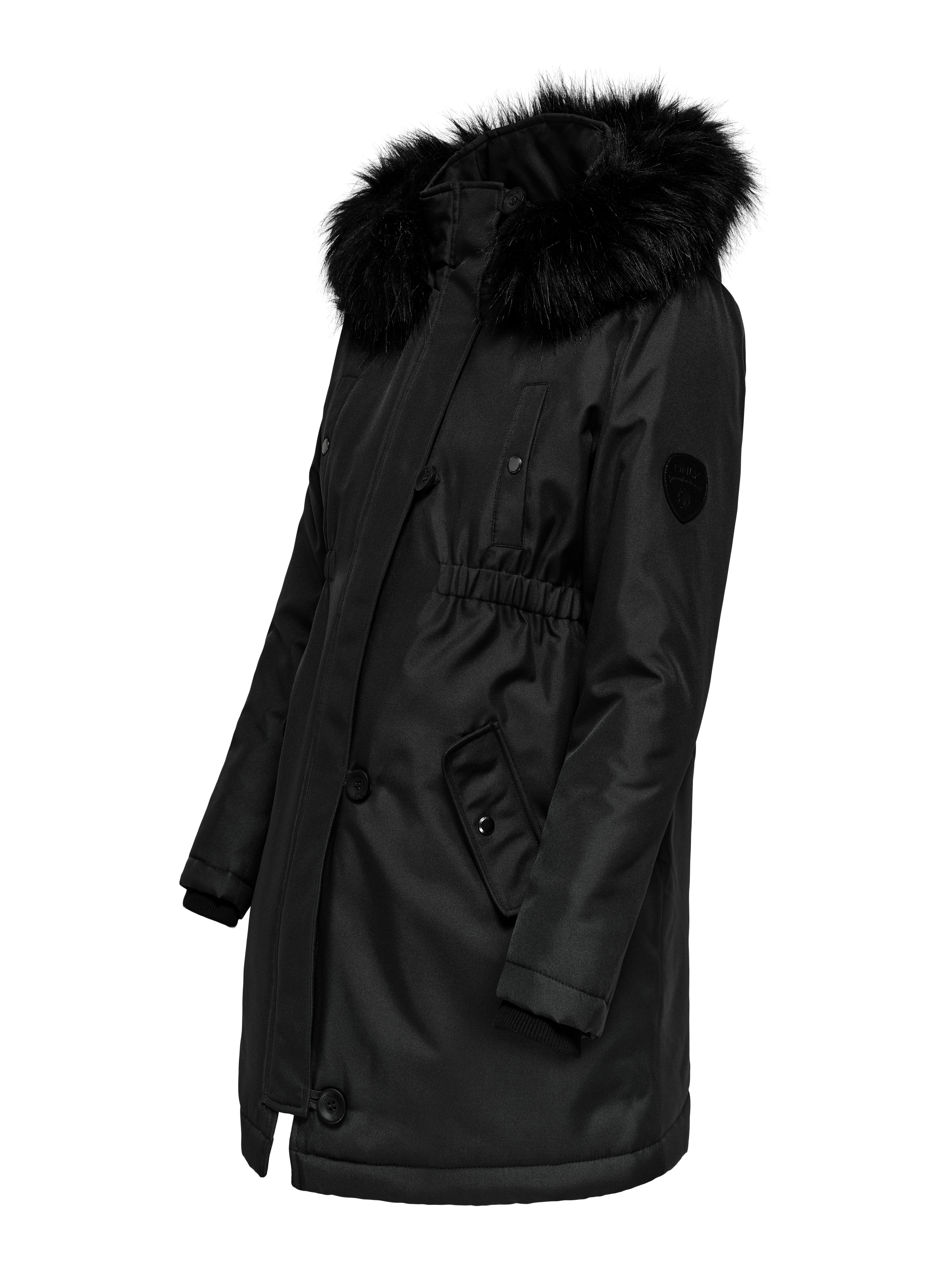 OLMIRIS Langer Parka Black