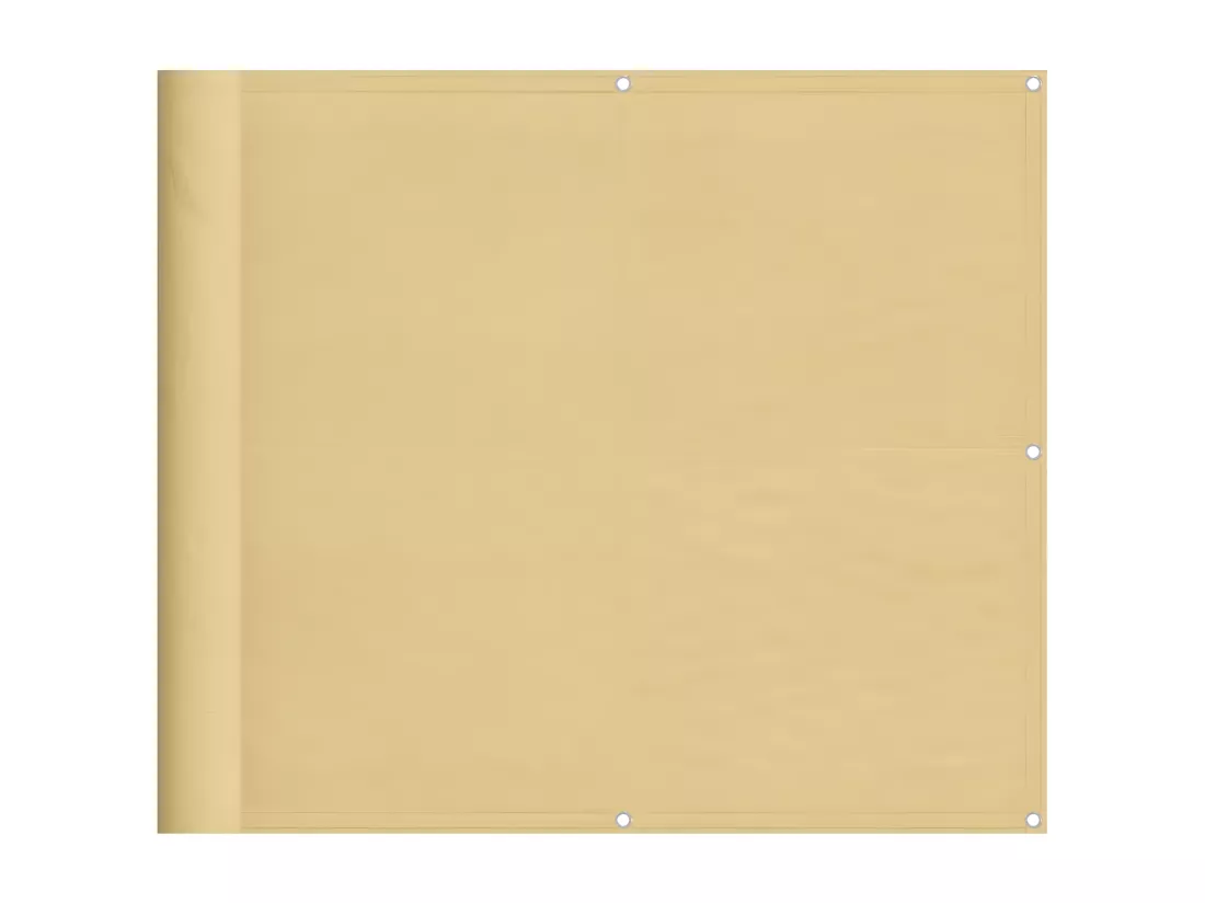 Écran de balcon sable 90x500 cm 100% polyester oxford