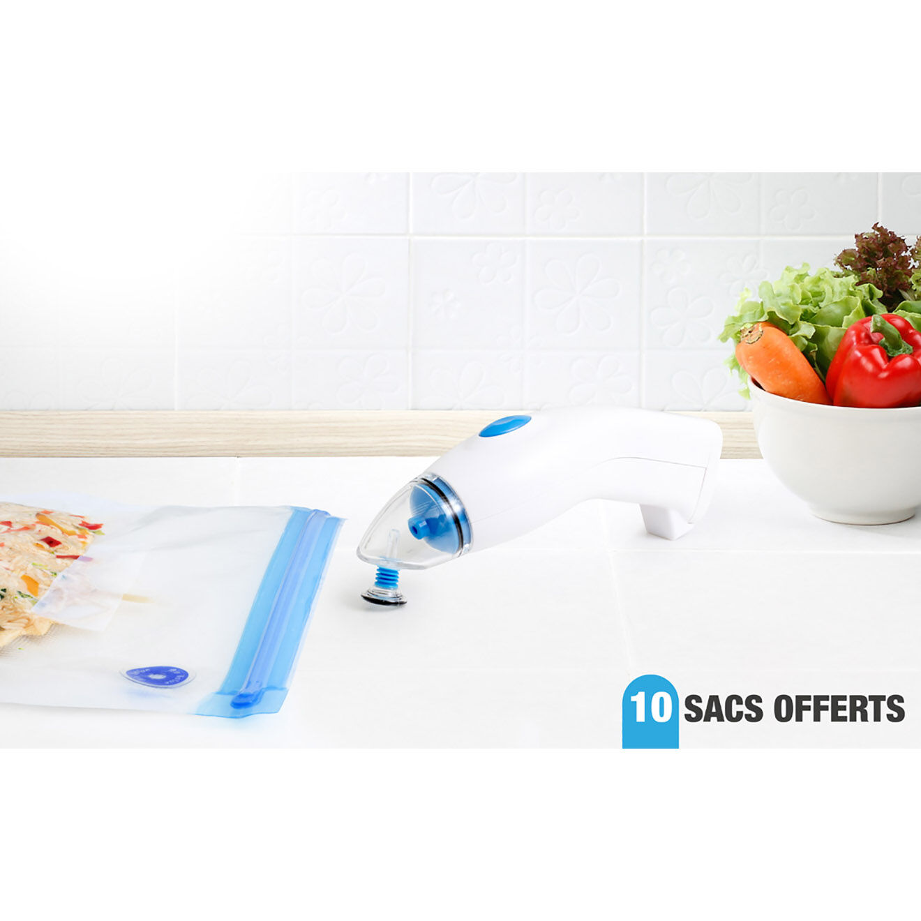 Kitchencook Machine sous vide portable blanc/bleu