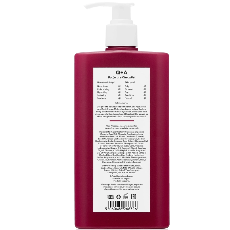 Q+A Hyaluronic Acid Post-Shower Moisturiser 250 ml