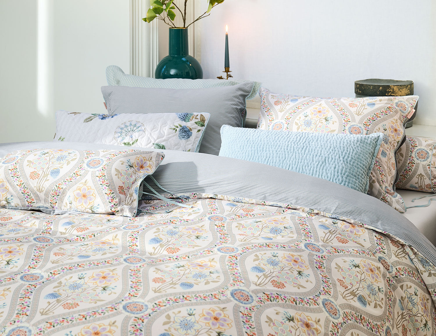 PIP Studio Bettwäsche Ornamento Ramo mit Blumen