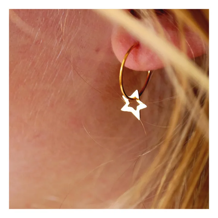 Adorabili Petites Créoles Etoile x Smallable | Doré